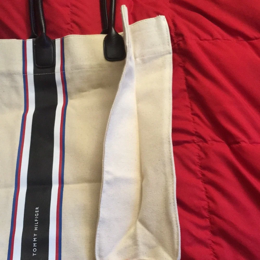 Tommy Hilfiger 100% Cotton Canvas Tote